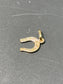 18K Gold Mini Lucky Horse Shoe Charm