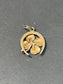 Vintage 14K Gold Lucky Four Lead Clover Horse Shoe Charm