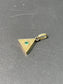 14K Gold Emerald Cubic Illuminati Eye Pendant