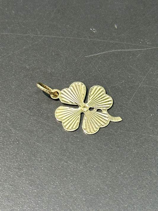 Vintage 14K Gold Clover Charm