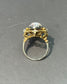 Antique 14K Gold Opal and Diamond Motif Ring