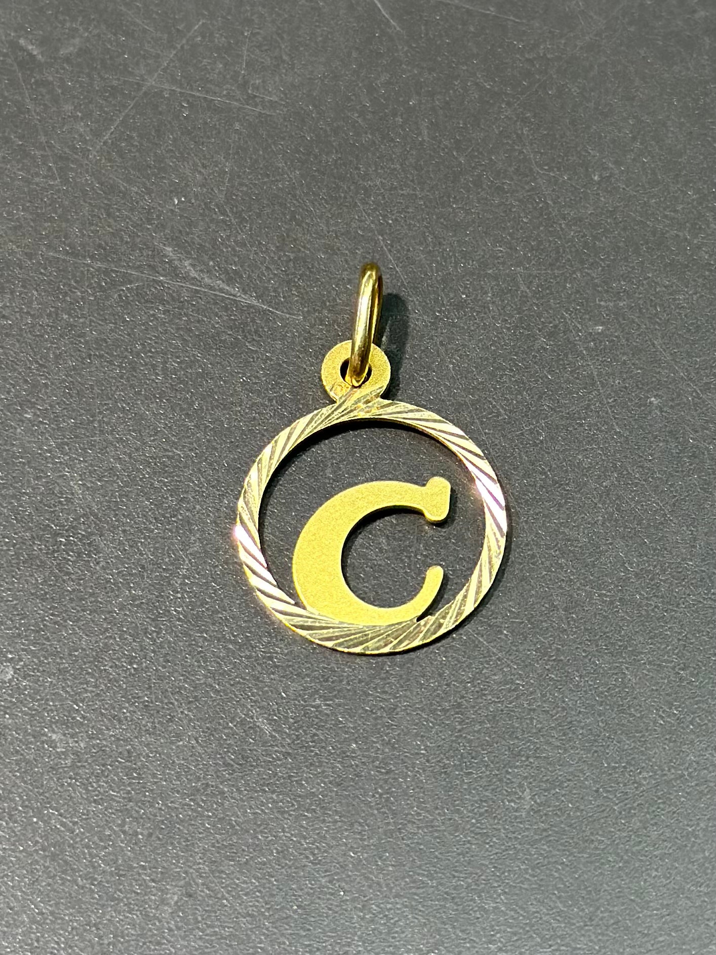 Vintage 14K Gold “C” Initial Charm