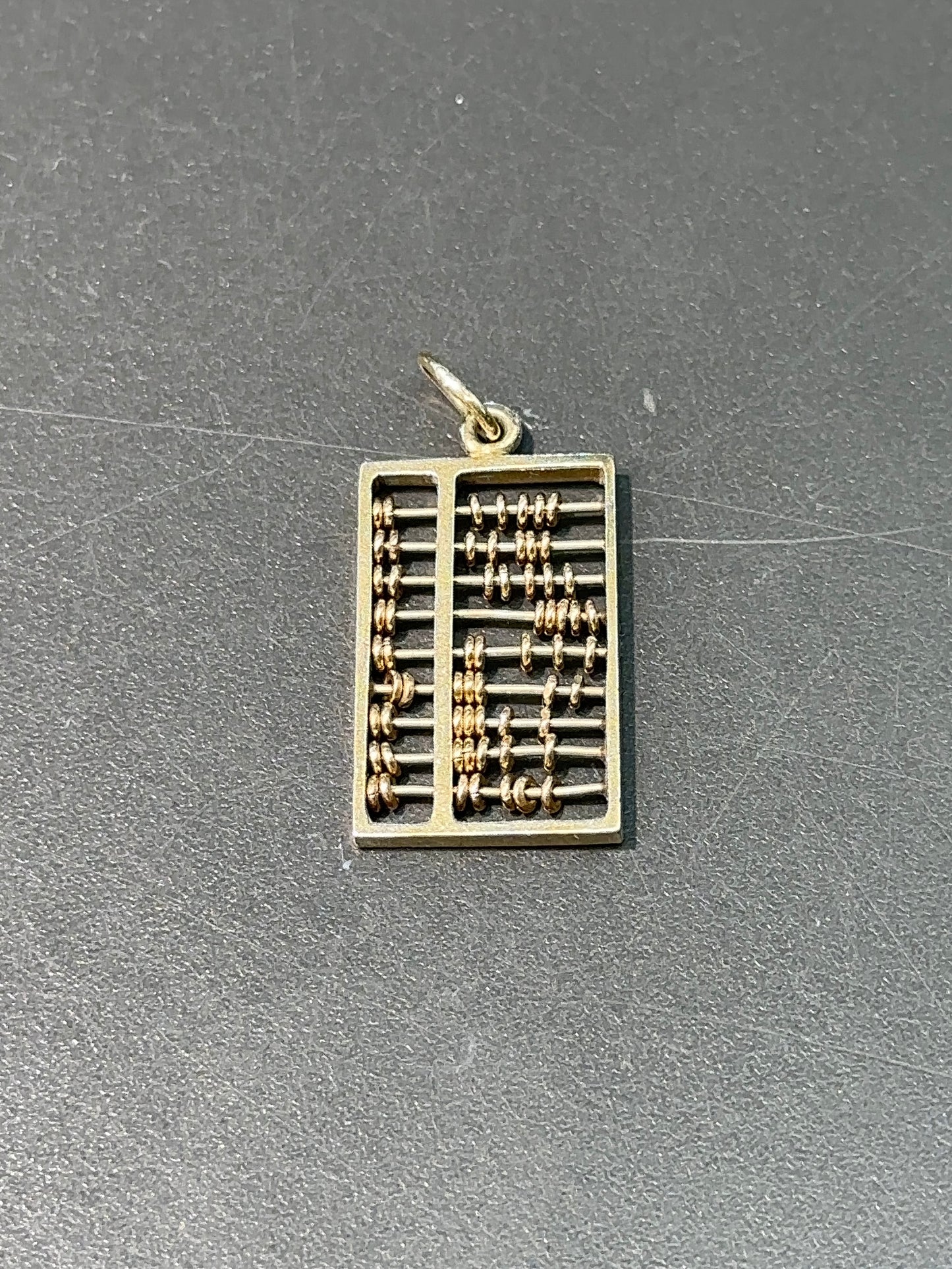 Vintage 14K Gold Articulating Abacus Charm