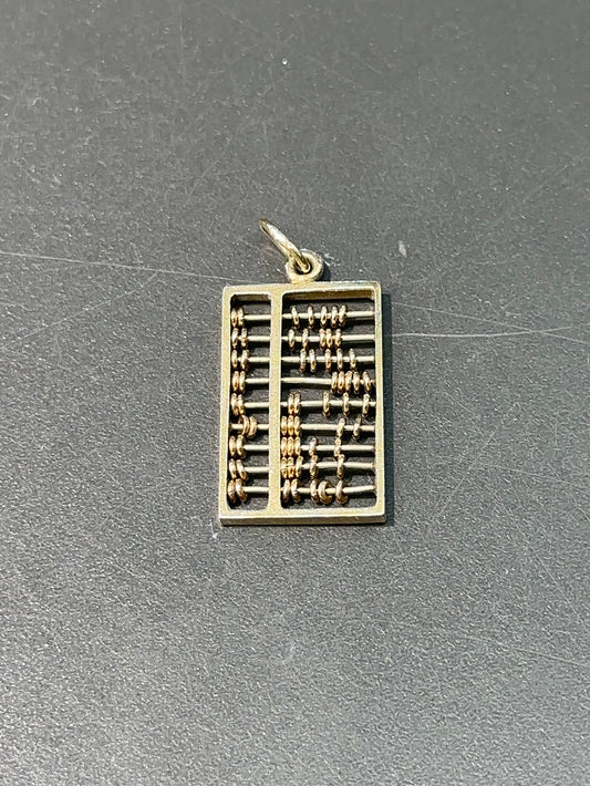 Vintage 14K Gold Articulating Abacus Charm