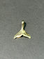 Vintage 14K Gold Whale Tail Pendant