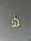 Vintage 14K Gold Diamond “D” Initial Charm