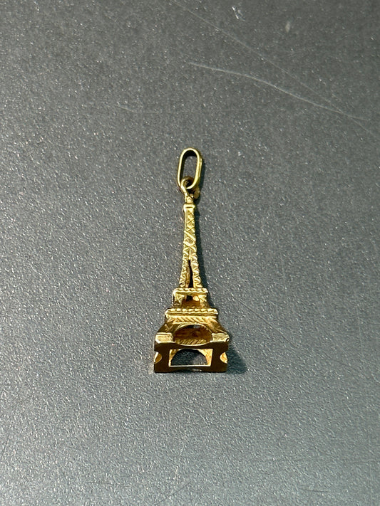 Breloque Tour Eiffel en or 14 carats