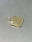 14K Gold N Initial Hexagon Charm