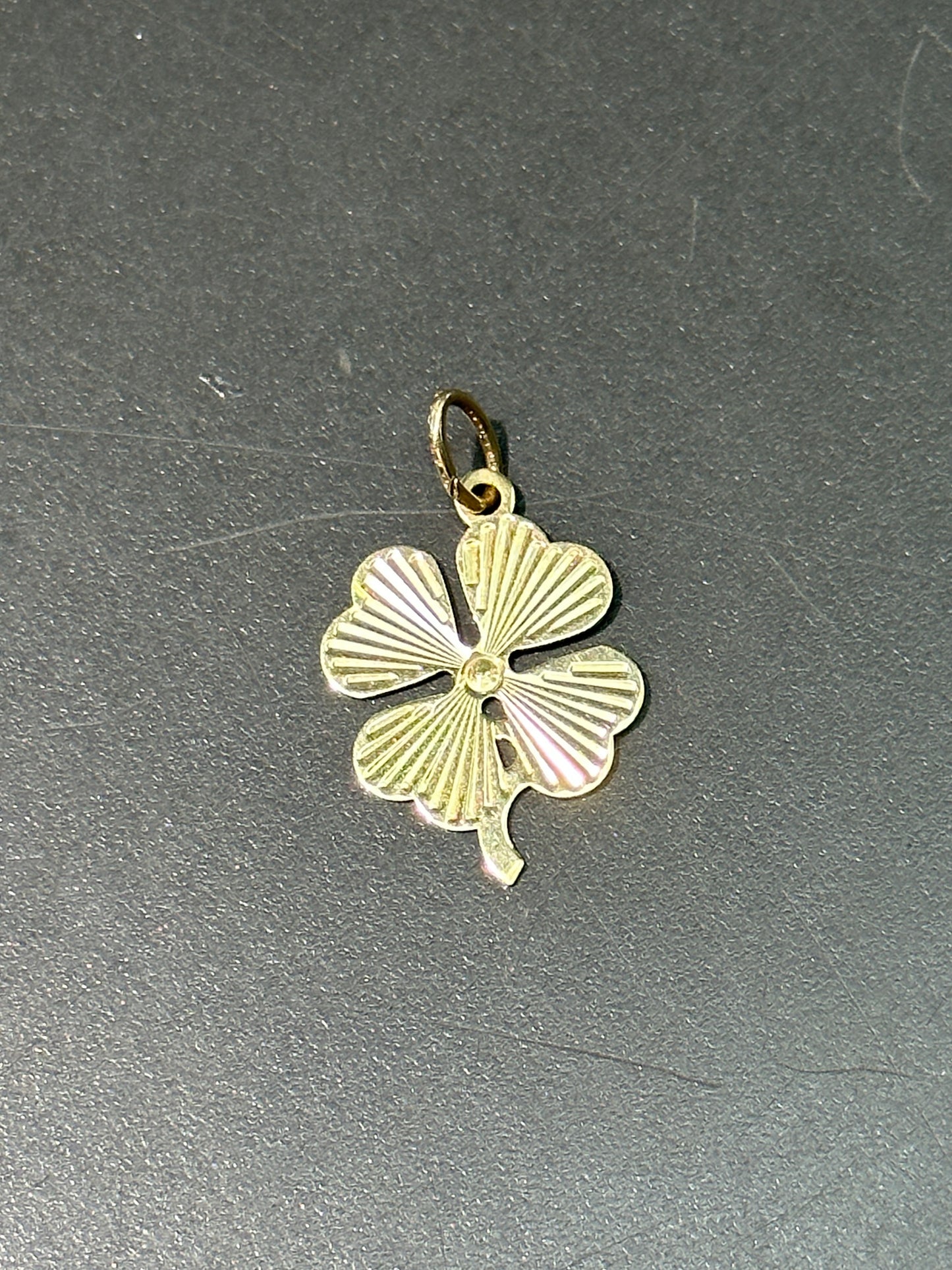 Vintage 14K Gold Clover Charm