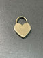 Vintage 14K Gold Heart Shape Padlock Charm Pendant