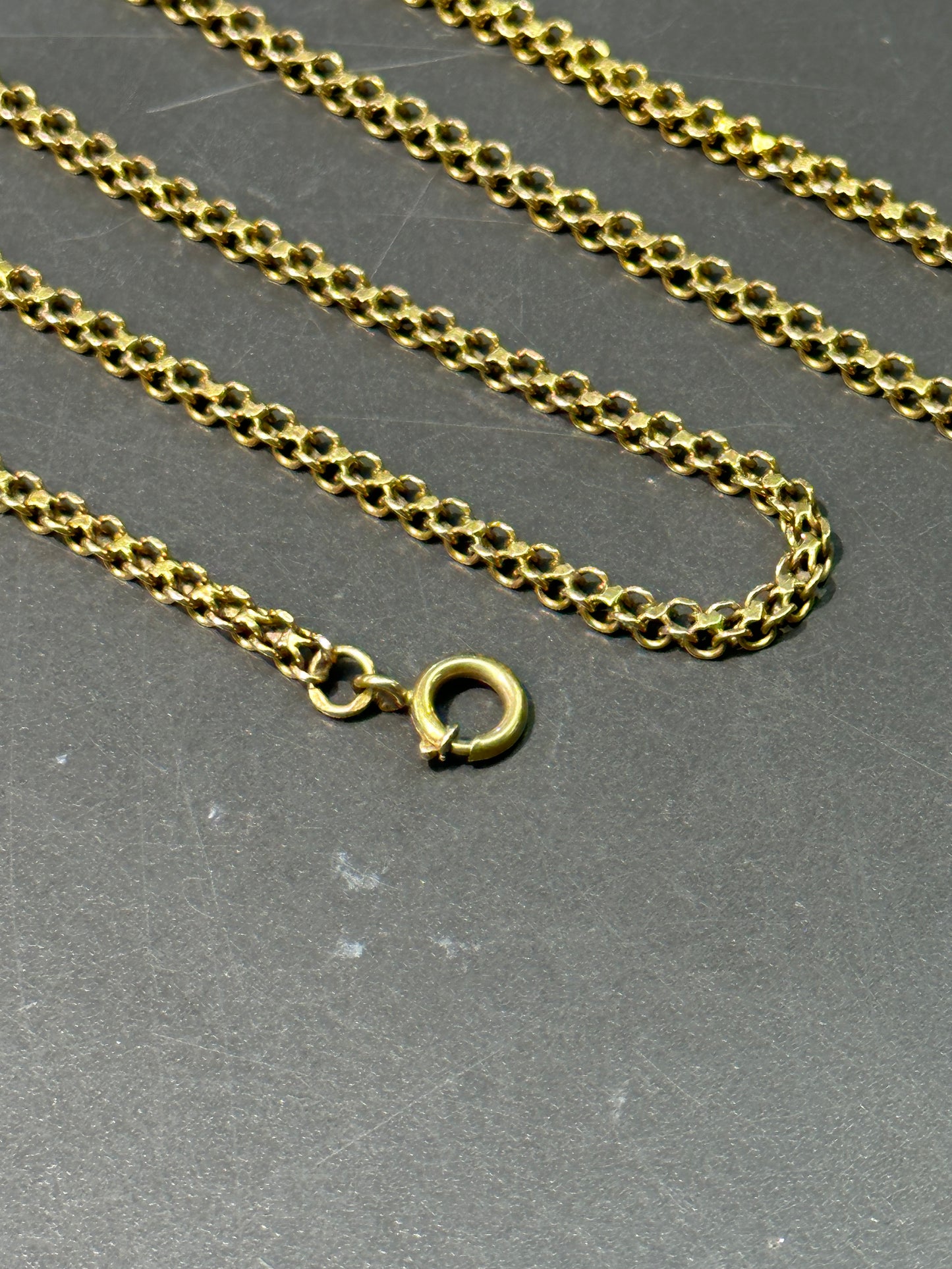 Victorian 18K Gold Link Chain Necklace