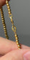 14K Gold Italian Hollow Graduated Bead Necklace