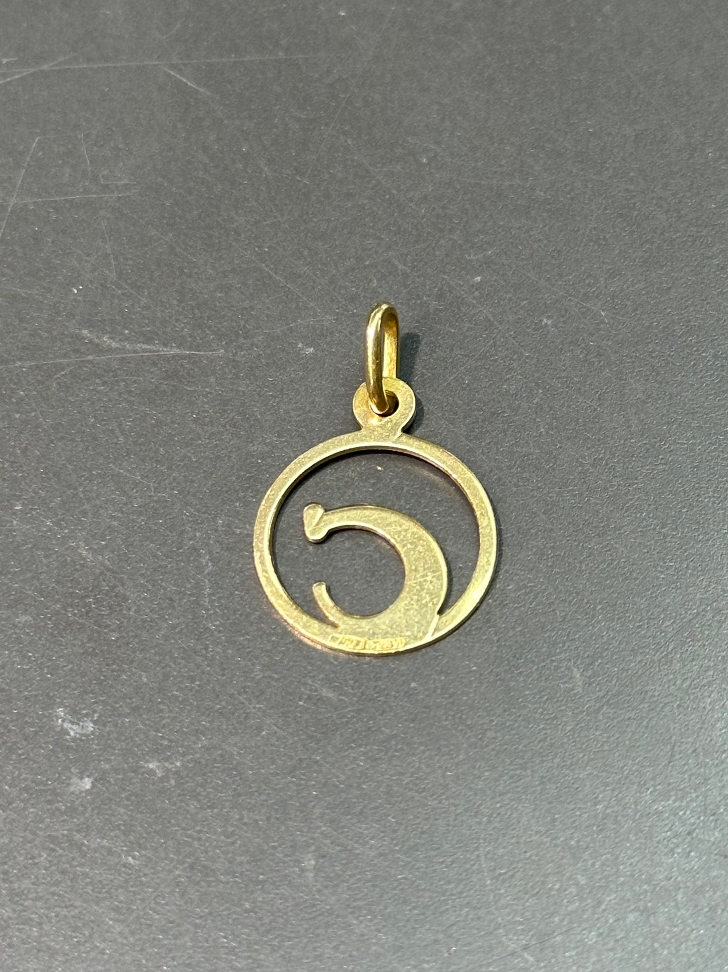 Vintage 14K Gold “C” Initial Charm