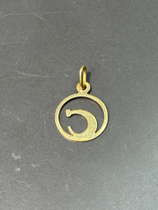 Vintage 14K Gold “C” Initial Charm