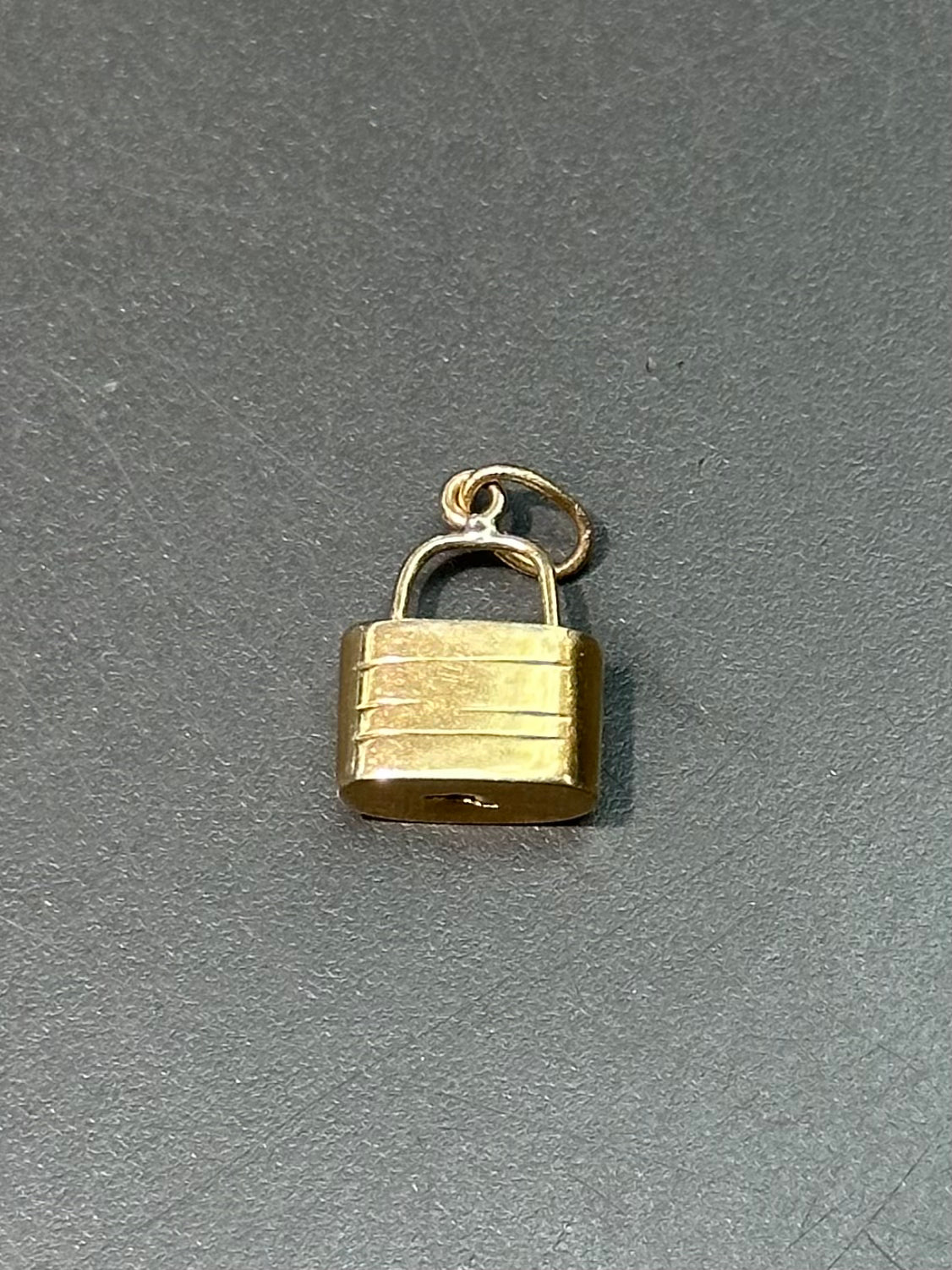 Vintage 14K Gold Lock Charm