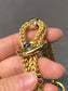 Fraccari 18K Gold Double Woven Sapphire Bracelet