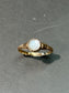 Bague sculptée homme en or 14 carats victorien dans la lune