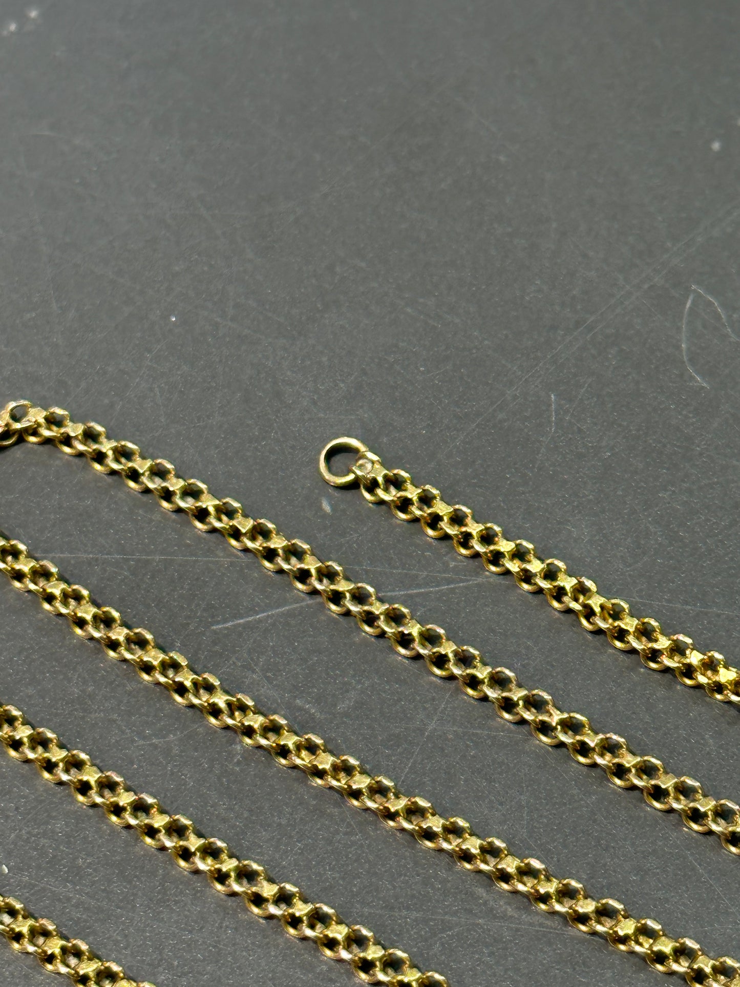 Victorian 18K Gold Link Chain Necklace