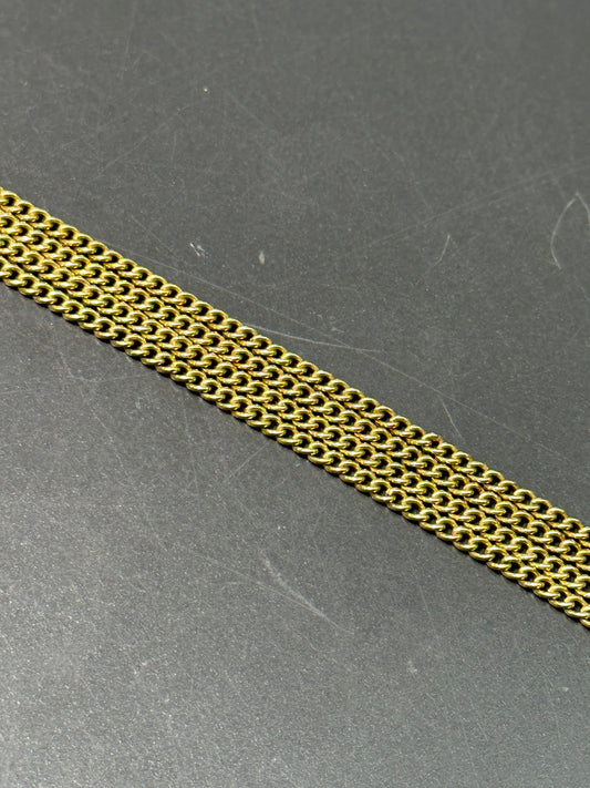 Victorian 14K Gold Long Guard Watch Chain 26”