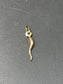 18K Gold Hollow Horn Charm