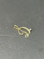 Vintage 14K Gold Diamond “D” Initial Charm