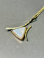 Vintage 14K Gold Triangular Opal Pendant