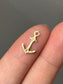 14K Gold Mini Anchor Charm