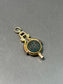 Victorian 15CT Gold Hardstone Monogram “RA” “AR” Fob Watch Key Charm Pendant