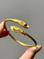 Egyptian 21K Gold Serpent Bracelet