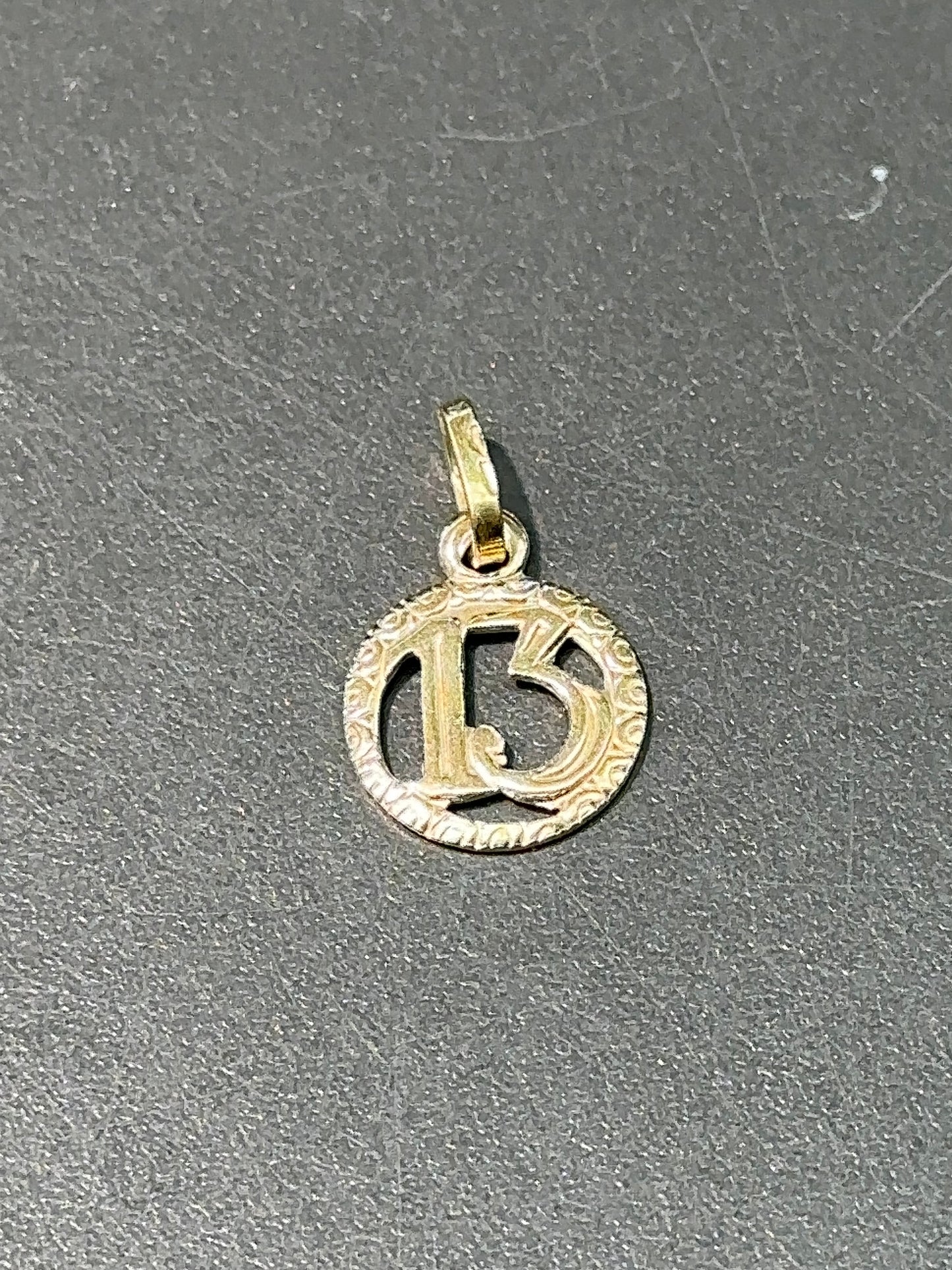 18K Gold Lucky 13 Charm