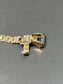 Retro 18K Gold Diamond Adjustable Buckle Ring 6.5-9