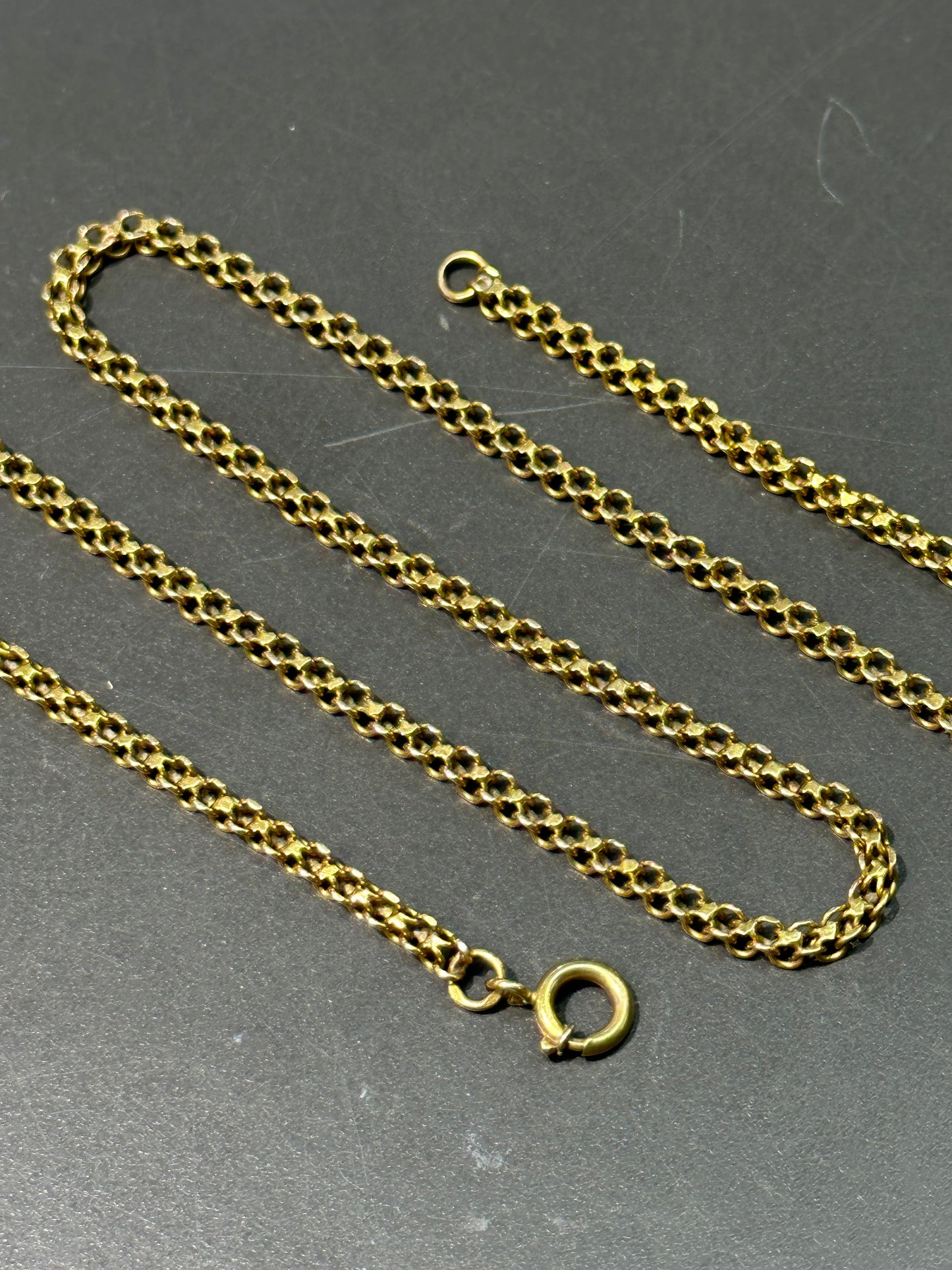 Victorian 18K Gold Link Chain Necklace