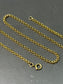 Victorian 18K Gold Link Chain Necklace