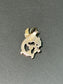 Art Nouveau 14K Gold Diamond Chimera Griffin Charm