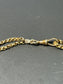 Antique Victorian 14K Gold Enamel and Seed Pearl Slider Longuard Chain