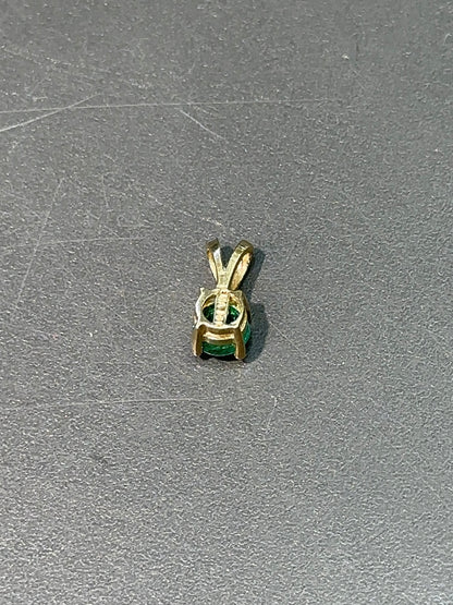 14K 金绿宝石吊坠