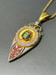 Victorian Etruscan 22K Gold Micro-Mosaic Scarab Pendant