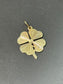 14K Gold Four Leaf Clover Lucky Charm