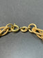 18K Gold Italian Hollow Twisted Knot Chain Bracelet 7.0”