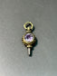 Victorian 14K Gold Amethyst and Carnelian  Motif Fob Watch Key Charm Pendant