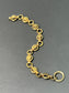 Victorian Etruscan Book Scroll Chain Link Bracelet