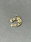 Vintage 14K Gold Diamond Horse Shoe Charm