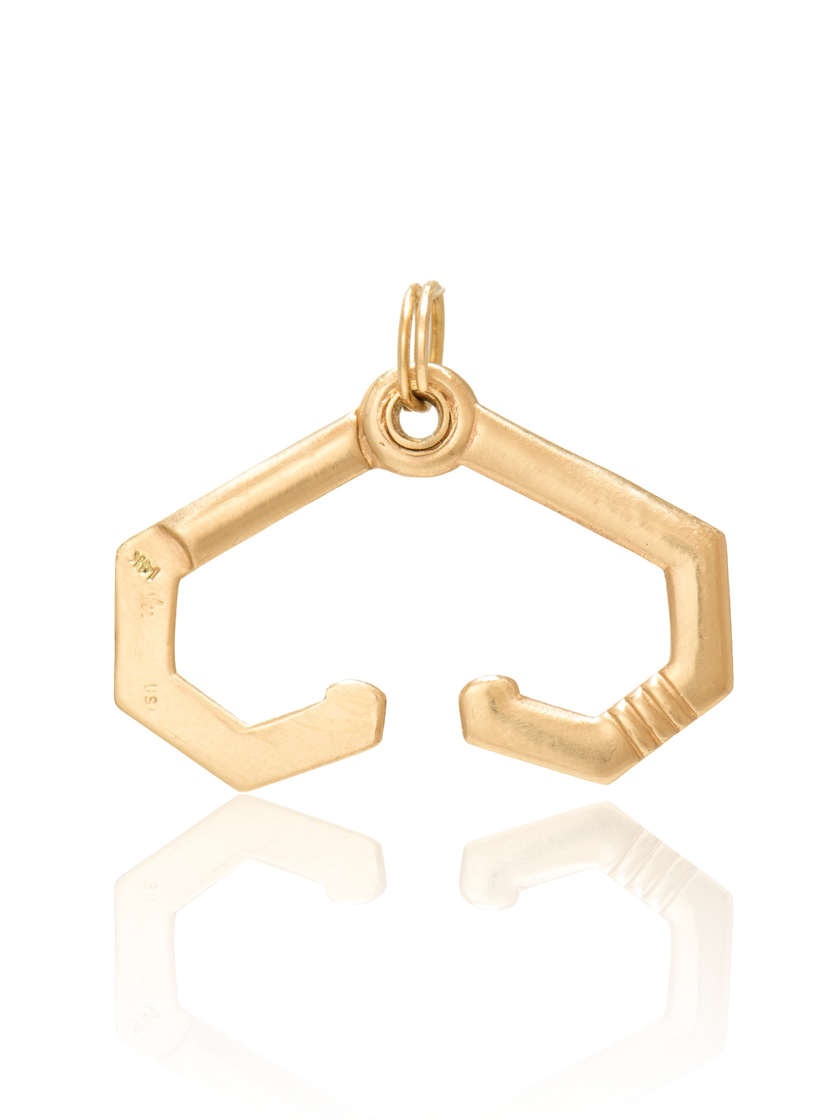 14K Gold Carabiner Clasp