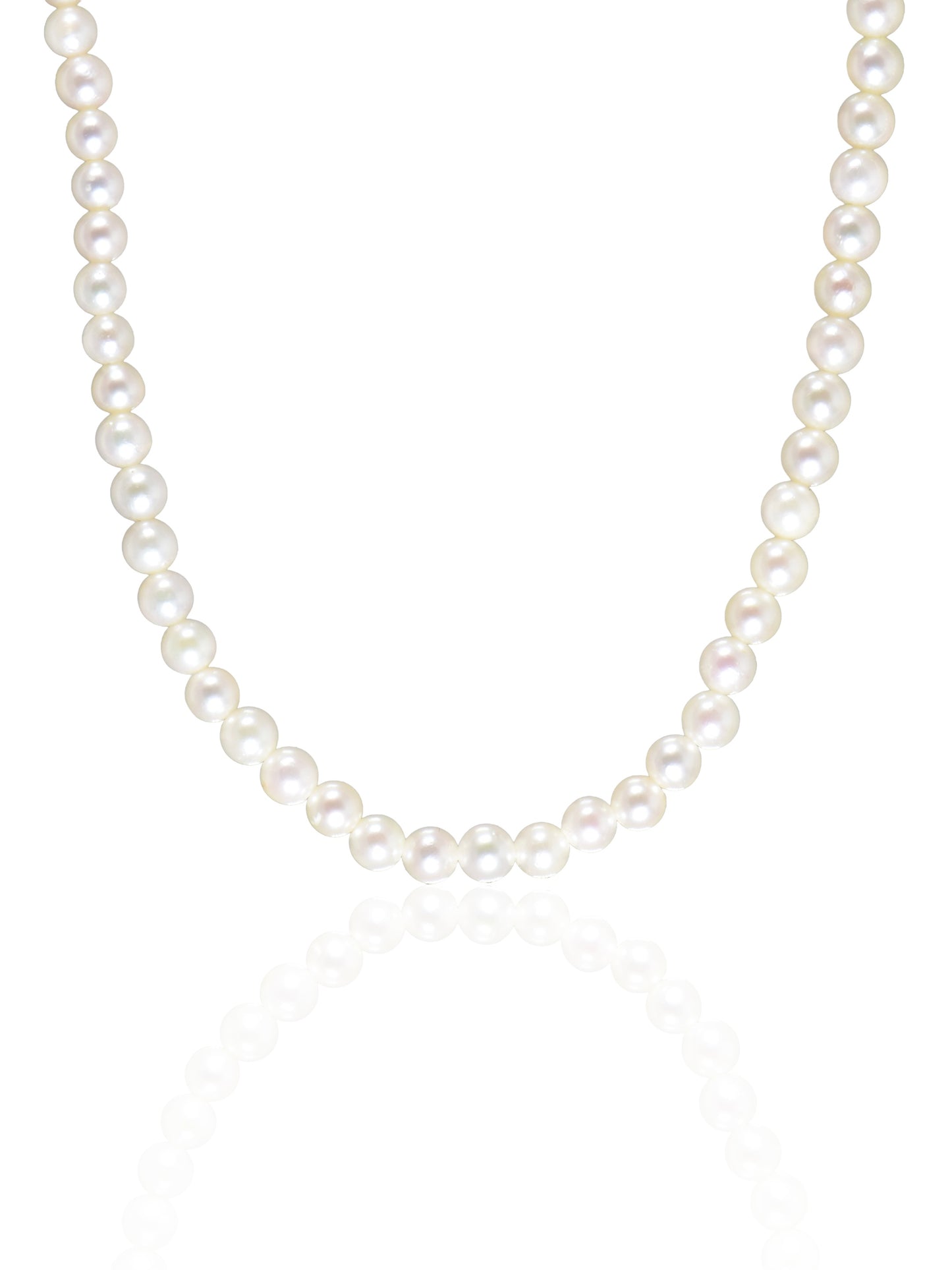 14K Gold 3.5 mm Akoya Pearl Necklace