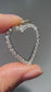 Platinum 0.9 CTW Diamond Open Heart Pendant