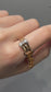 Retro 18K Gold Diamond Adjustable Buckle Ring 6.5-9