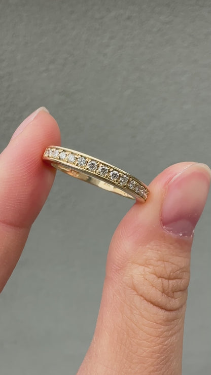 14K 黄金 0.30 CTW 半永恒钻石戒指