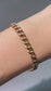 Vintage Portuguese 19K Yellow Gold Hollow Curb Link Bracelet