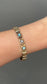 Victorian 14K Gold Opal and Diamond Square Button Bracelet