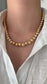 Vintage 14K Yellow Gold 9.0 mm Bead Necklace